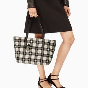 Kate Spade Hawthorne Lane Plaid Ryan Tote